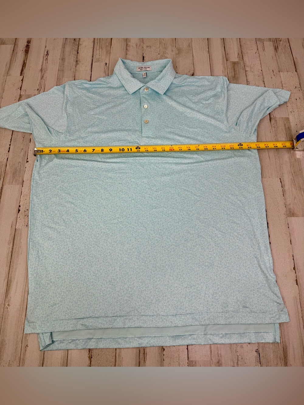 Peter Millar Polo Men’s XL Blue Graphic Summer Comfort Four Way Stretch - Picture 6 of 10